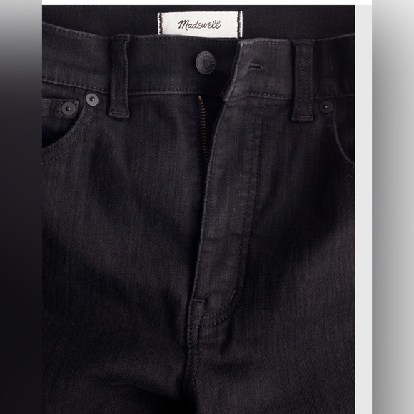 Madewell Black Wash Denim Jeans The Perfect Vintage Wide Leg Super stretch - Picture 11 of 11